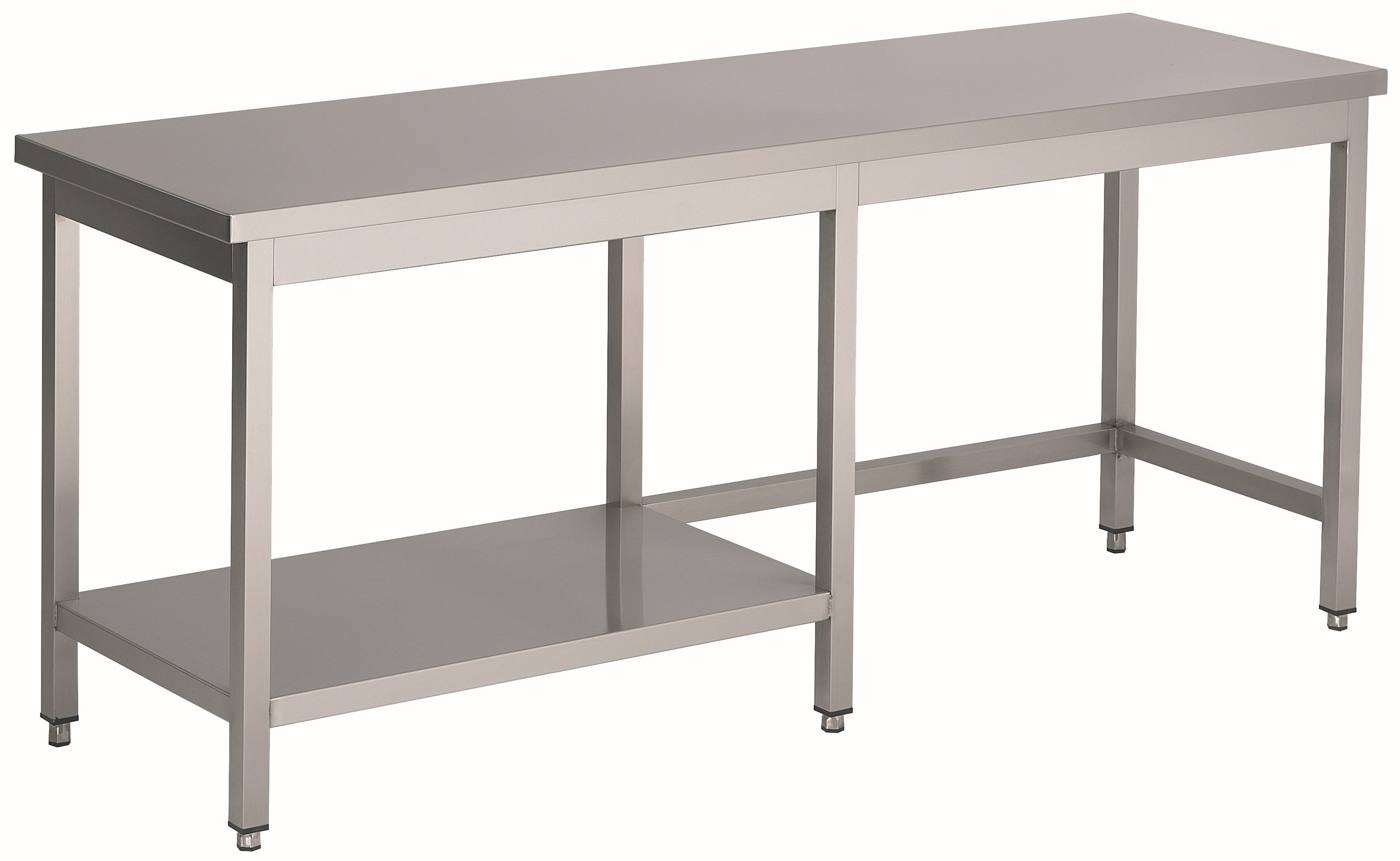 Combisteel Werktafel 120(l) cm met 1/2 bodemschap