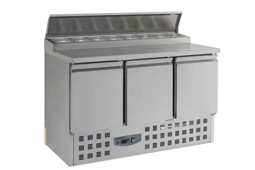 Combisteel Saladette met 3 deuren - Compact Line