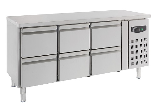 Combisteel Koelwerkbank 417 liter met 6 laden