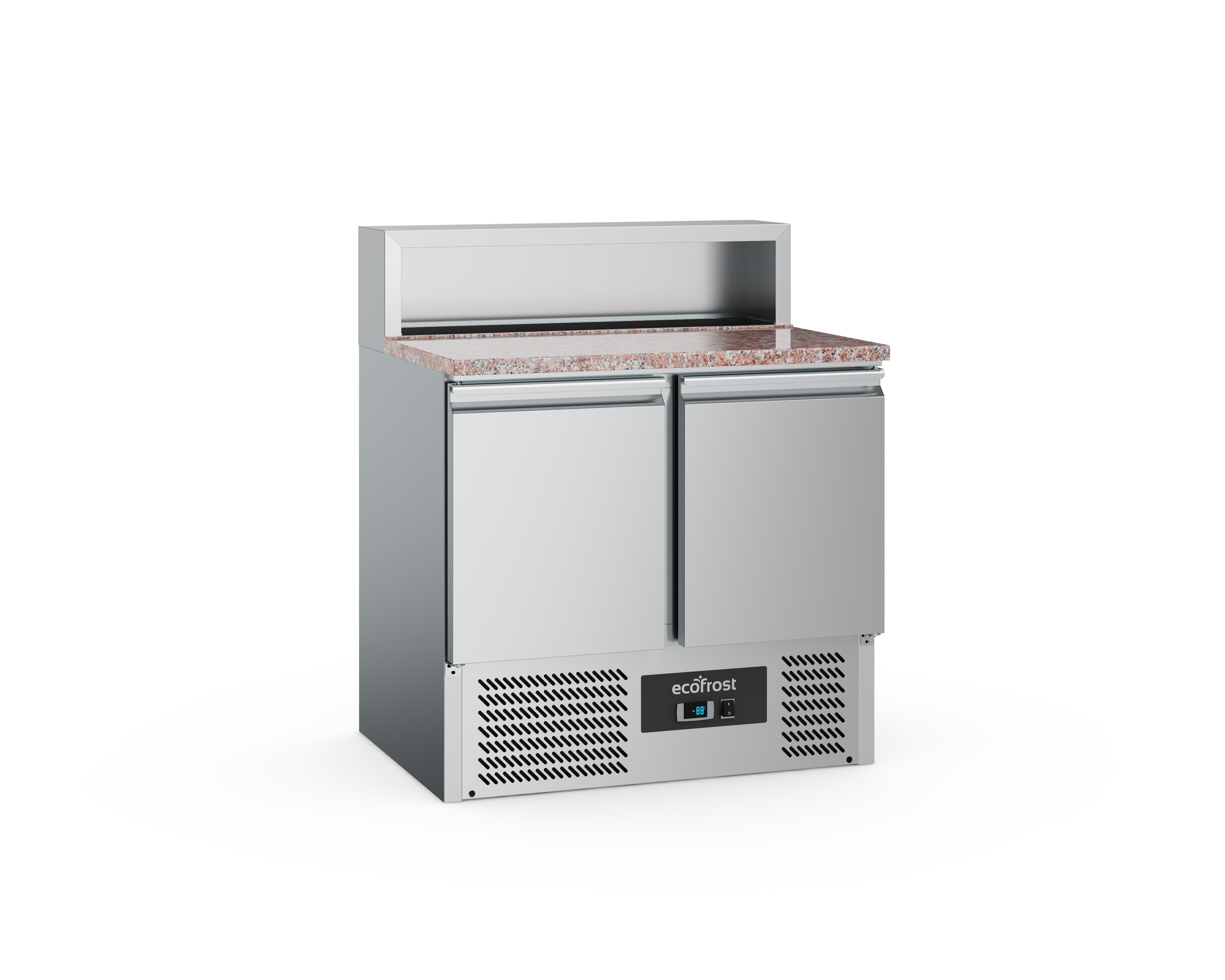 Ecofrost Pizzawerkbank 240 liter met 2 deuren en onderkoeling