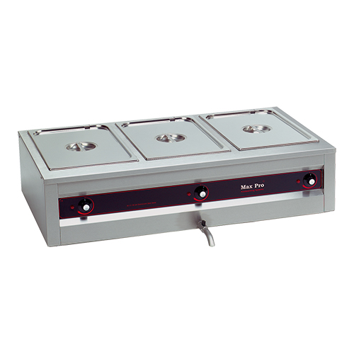 MaxPro Bain-marie 3x GN 1/1