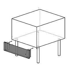 Diamond Frontpaneel geschikt voor grill G22/GPLP8-N