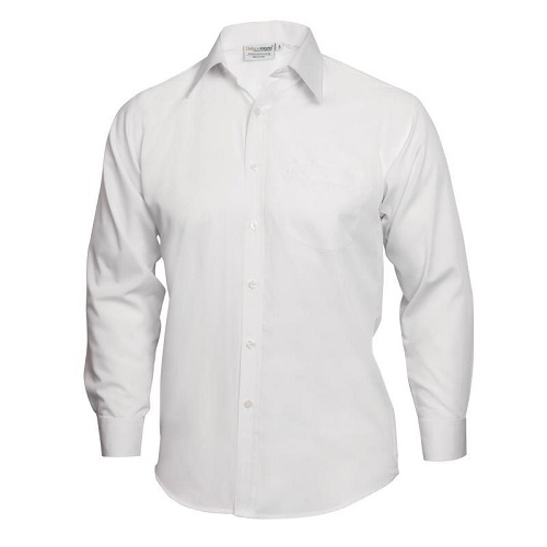 Unisex Uniform Works Overhemd lange mouw wit maat M