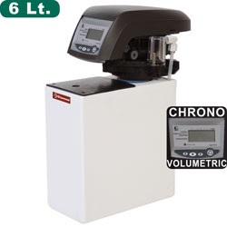 Diamond Waterontharder Chrono- en volumemeter 6 liter monoblok