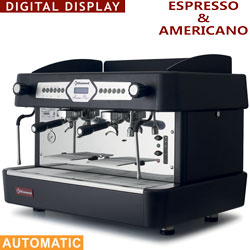 Diamond Koffiemachine met 2 groepen en display zwart - Aroma Line Plus