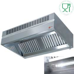 Diamond Muurdampkap 3 filters met luchtcompensatie 2000-3000 m³ per uur 220(b) cm