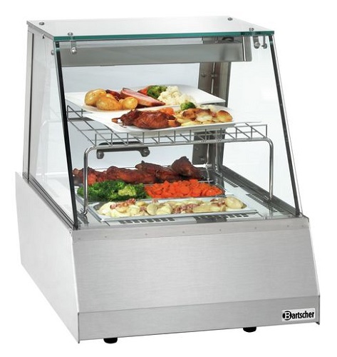Bartscher Warmhoudvitrine 64 liter GN 1/1 rechte ruit