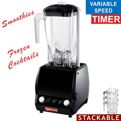 Diamond professionele Mixer 2 liter met vierkant glas, timer en snelheidsregelaar