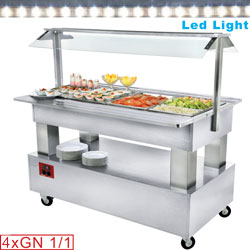 Diamond Buffet gekoelde Saladebar 4x GN 1/1 wit - Gourmet Line