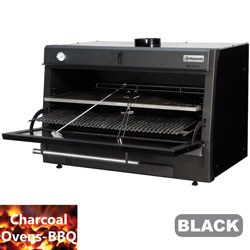 Diamond Houtskooloven BBQ zwart GN 2/1 + GN 1/1