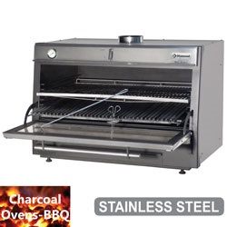 Diamond Houtskooloven BBQ RVS GN 2/1 + GN 1/1