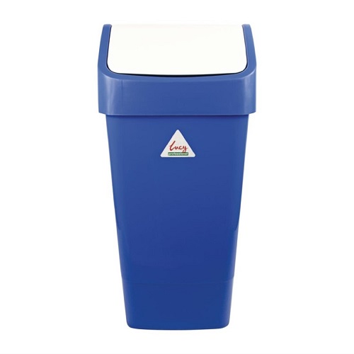 Scot Young Afvalbak met tuimeldeksel 50 liter blauw