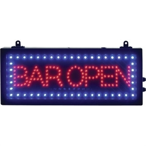 Displaybord - 'Bar Open'