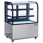 Polar gekoelde Vitrine 270 liter RVS