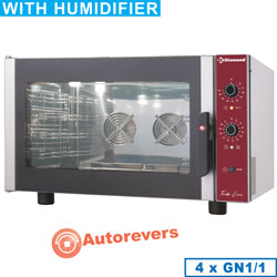 Diamond Elektrische Convectie Oven inclusief manuele bevochtiger 4x GN 1/1 - Turbo Line