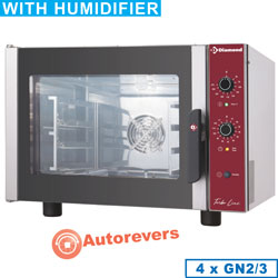 Diamond Elektrische Convectie Oven inclusief manuele bevochtiger 4x GN 2/3 - Turbo Line