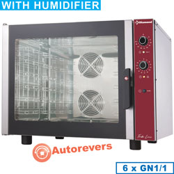 Diamond Elektrische Convectie Oven inclusief manuele bevochtiger 6x GN 1/1