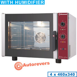 Diamond Elektrische Convectie Oven inclusief manuele bevochtiger 4x 46 x 34 cm - Delice Line