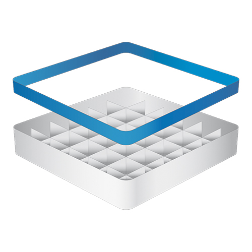 CaterRacks CR 36-1A Vaatwaskorf voor bekerglazen 36 compartimenten