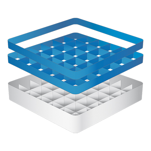 CaterRacks CR 36-2A Vaatwaskorf voor bekerglazen 36 compartimenten