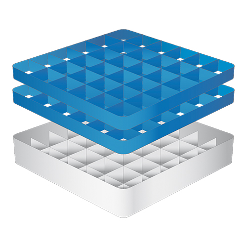 CaterRacks CR 36-2Z Vaatwaskorf voor voetglazen 36 compartimenten
