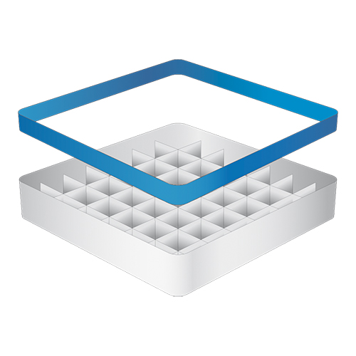 CaterRacks CR 49-1A Vaatwaskorf voor bekerglazen 49 compartimenten