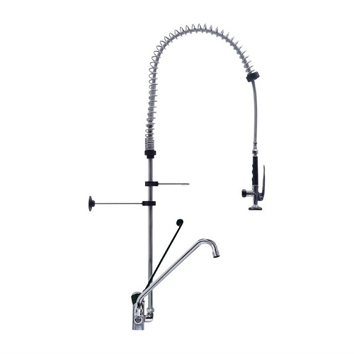 Gastro-M Voorspoeldouche monobloc hoog model met "handsfree" zwenkkraan