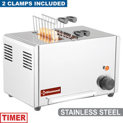 Diamond Elektrische Toaster (croque-monsieur) 2 tangen RVS