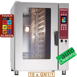 Diamond Elektrische Stoom/Convectie Oven 10x GN 1/1 touch screen auto-cleaning - Combi Line Plus