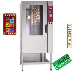 Diamond Elektrische Stoom/Convectie Oven15x GN 1/1 touch screen auto-cleaning - Combi Line Plus