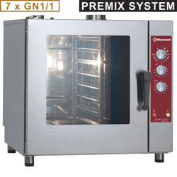 Diamond Stoom Convectie Oven op gas 7x GN 1/1 - Combi Line