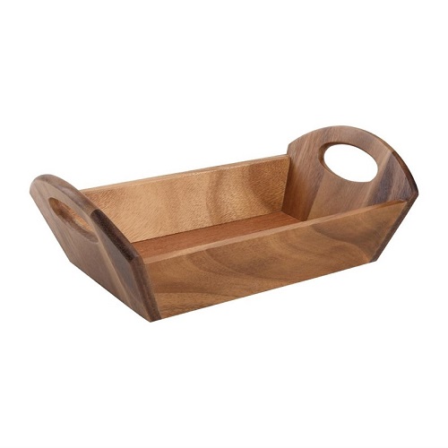 T&G Woodware acacia houten Broodschaal met handvatten