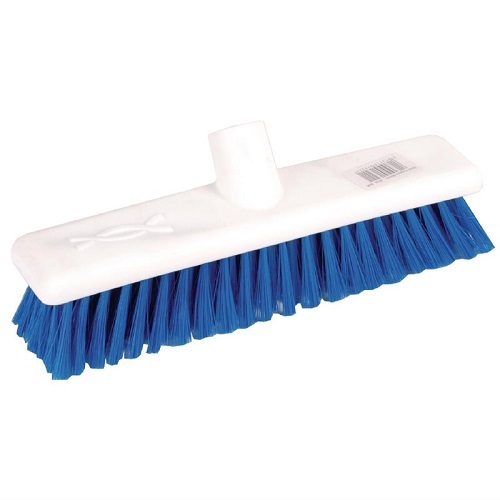 Jantex zachte hygiënische Bezem 30 cm blauw