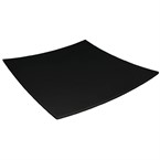Olympia Kristallon Gebogen vierkant Bord 31 x 31 cm zwart