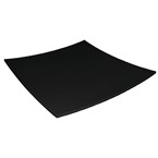 Olympia Kristallon Gebogen vierkant bord - zwart - 42 x 42 cm