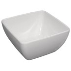 Olympia Kristallon Gebogen Kom Ø 19 cm wit