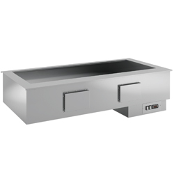 Diamond geventileerde "droge" Bain-Marie element 3 GN - self drop in Armonia