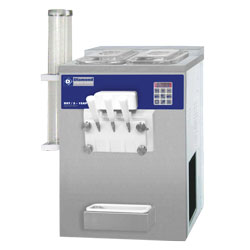 Diamond Soft Ice-Cream Machine met luchtcondensor voor 2 smaken en 1 mengsel 13,5 kilo per uur