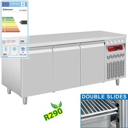 Diamond geventileerde Koeltafel 405 liter met 3 deuren GN 1/1
