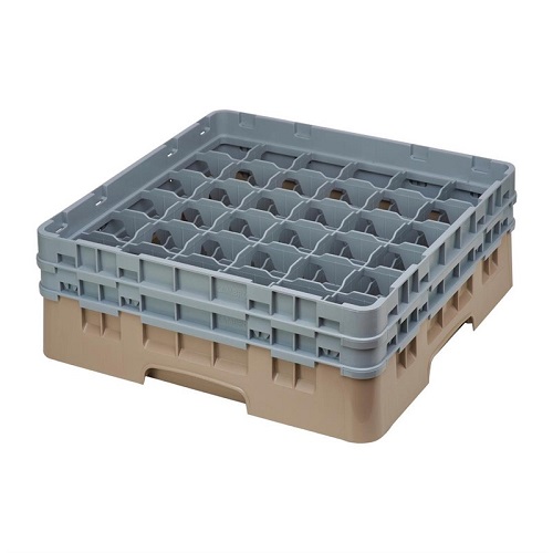 Cambro Glazenkorf met 36 compartimenten beige