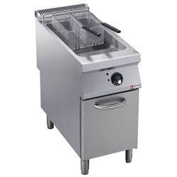 Diamond Elektrische Friteuse met 1 kuip "Y" op meubel 23 liter buitenkant branders - Maxima 2200