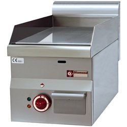 Diamond “chroom” vlakke Elektrische Braadplaat - Top Pro 600