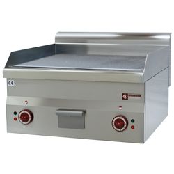 Diamond “chroom” vlakke Elektrische Braadplaat - Top Pro 600