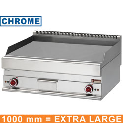 Diamond Elektrische Braadplaat Extra Breed vlak verchroomd
