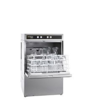 Hobart Ecomax 404 Glazenwasmachine met ingebouwde waterontharder, zeep-, naglans- en afvoerpomp