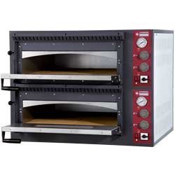 Diamond Elektrische Pizza Oven voor 2x 4 pizza's met 2 kamers - Rustic Line