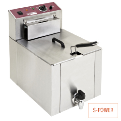 Diamond "S-POWER" tafelmodel Elektrische Friteuse inclusief aftapkraan 12 liter - Fryers Line