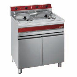 Diamond Elektrische Friteuse met 2 kuipen op kast 14 liter - Fryers Line Plus