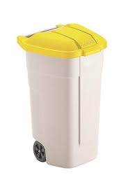 Rubbermaid Big Wheel Container 100 liter geel