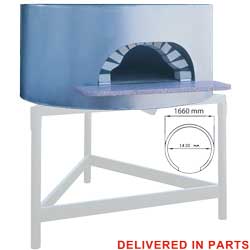 Diamond traditionele Pizza Oven op hout Ø 145 cm - Napoli Line